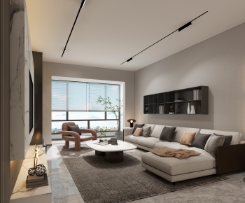Modern A Living Room-ID:987986097