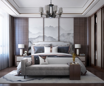 New Chinese Style Bedroom-ID:548618083