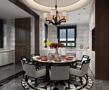 New Chinese Style Dining Room-ID:229588038