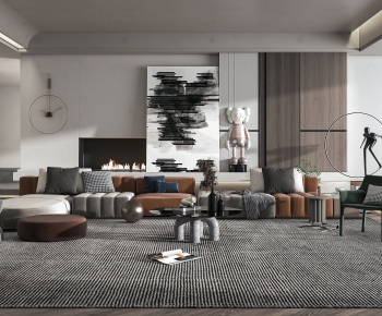 Wabi-sabi Style A Living Room-ID:164107089