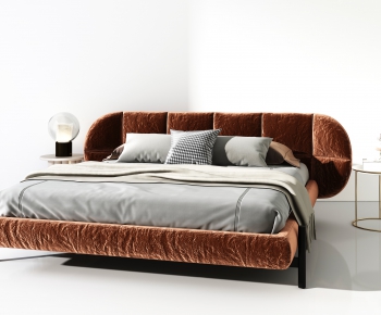 Modern Double Bed-ID:654553894