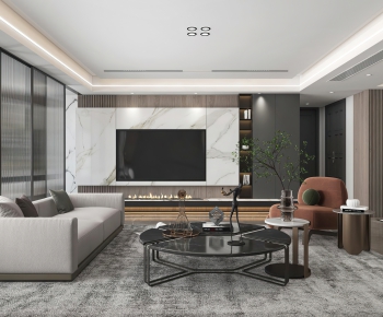 Modern A Living Room-ID:660164123