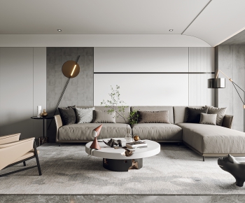 Modern A Living Room-ID:390588054
