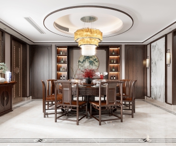 New Chinese Style Dining Room-ID:467858081