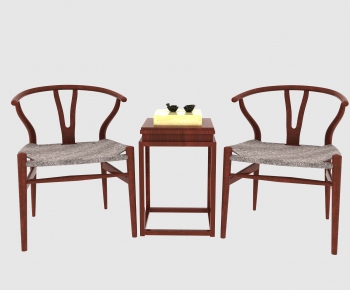 New Chinese Style Single Chair-ID:649609682