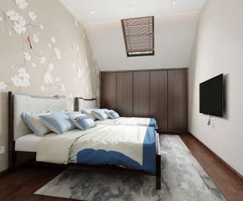 New Chinese Style Bedroom-ID:409790998