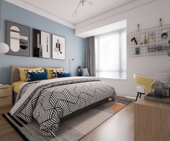 Nordic Style Bedroom-ID:583285091