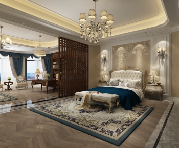Simple European Style Bedroom-ID:385169983