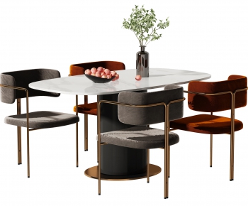 Modern Dining Table And Chairs-ID:195719964