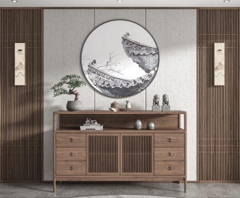 New Chinese Style Side Cabinet/Entrance Cabinet-ID:270921954