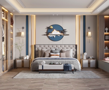 New Chinese Style Bedroom-ID:796894078
