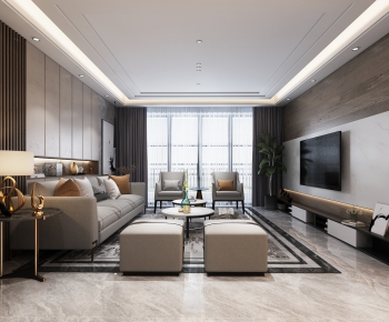 Modern A Living Room-ID:175434115