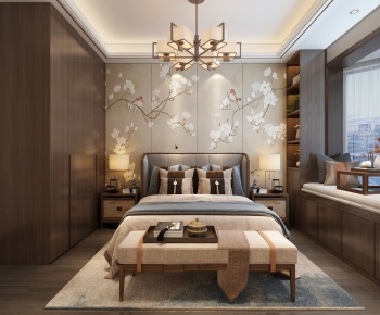 New Chinese Style Bedroom-ID:471204047