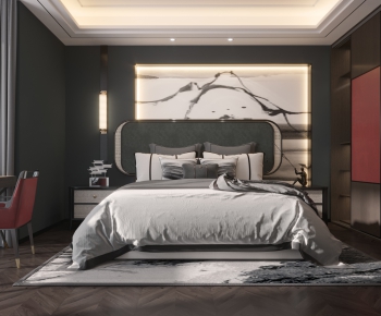 New Chinese Style Bedroom-ID:700151921