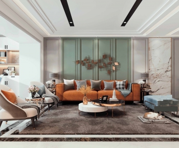 Modern A Living Room-ID:709553966