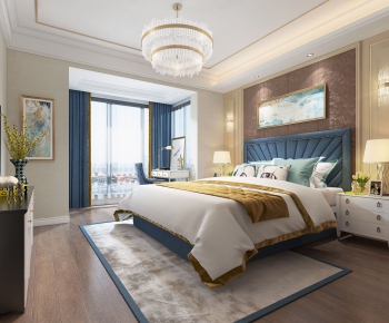 Simple European Style Bedroom-ID:417048939