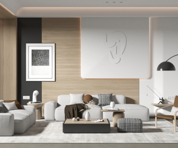 Modern A Living Room-ID:748868949