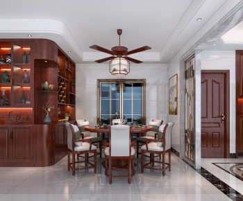 New Chinese Style Dining Room-ID:540947919