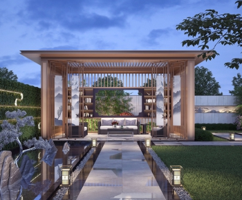 New Chinese Style Courtyard/landscape-ID:708247909