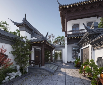 新中式古建筑庭院/景观-ID:330080036