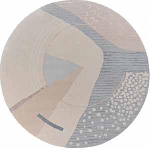 现代圆形地毯-ID:5142980