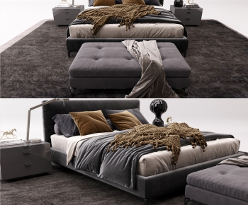 Modern Double Bed-ID:412858019