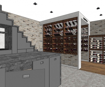 Modern Wine Cellar/Wine Tasting Room-ID:139264117