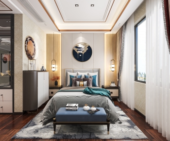 New Chinese Style Bedroom-ID:894202957