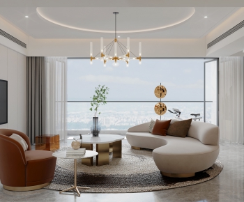 Modern A Living Room-ID:656667953