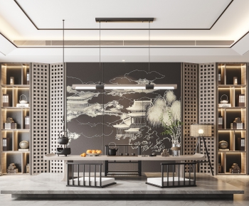 New Chinese Style Tea House-ID:653574947