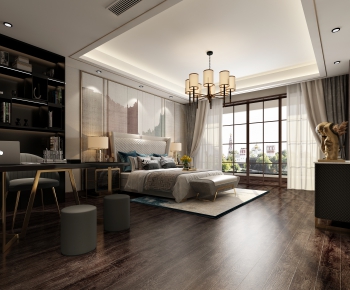 New Chinese Style Bedroom-ID:107273107