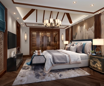 Chinese Style Bedroom-ID:816355948