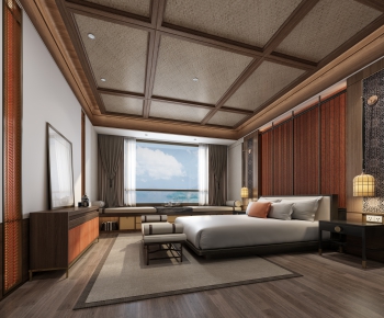 New Chinese Style Bedroom-ID:136879922