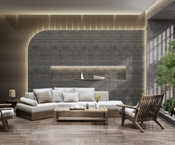 New Chinese Style A Living Room-ID:162775997