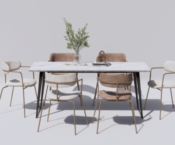 Modern Dining Table And Chairs-ID:344170097