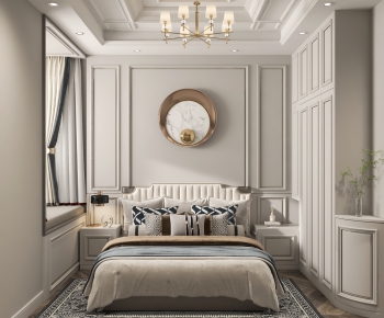 Simple European Style Bedroom-ID:365084899