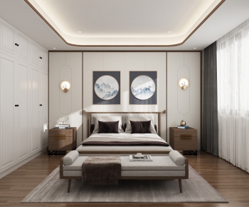 New Chinese Style Bedroom-ID:347831012
