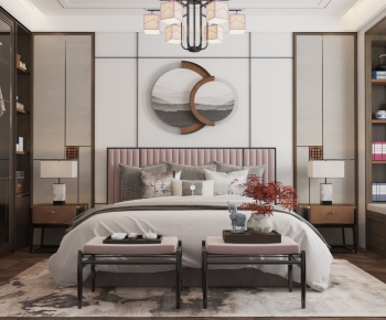 New Chinese Style Bedroom-ID:852824939