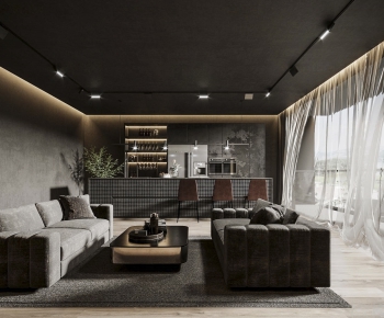 Wabi-sabi Style A Living Room-ID:524219045