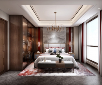New Chinese Style Bedroom-ID:174894097