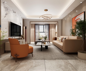 Modern A Living Room-ID:484035973