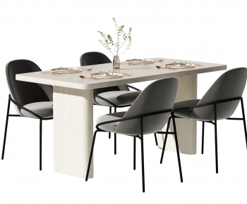 Modern Dining Table And Chairs-ID:766268015