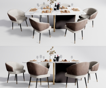 Modern Dining Table And Chairs-ID:351691967