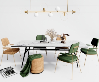 Modern Dining Table And Chairs-ID:392110377