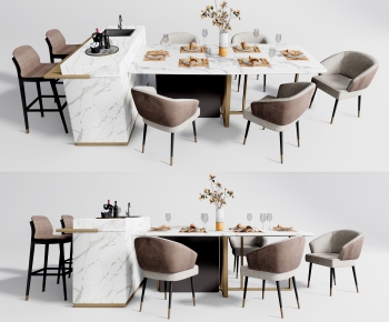 Modern Dining Table And Chairs-ID:900589947