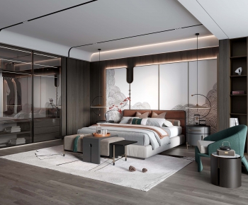 New Chinese Style Bedroom-ID:161776074