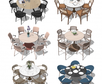 Modern Dining Table And Chairs-ID:921693095