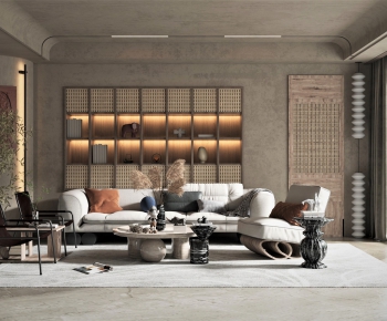 Wabi-sabi Style A Living Room-ID:224313978