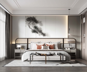 New Chinese Style Bedroom-ID:227154027