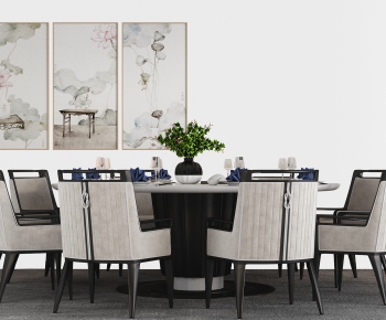 Chinese Style Dining Table And Chairs-ID:472516064
